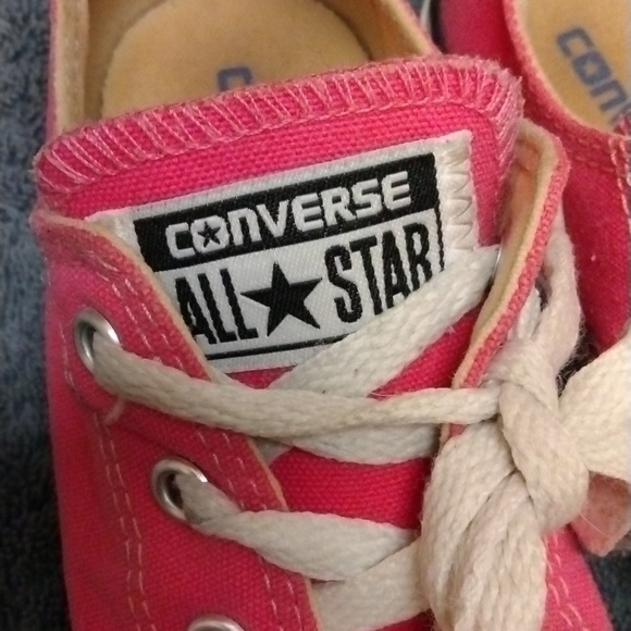 Converse All Star Classic Low Sneakers, Bubble Gum Pink/White, Youth US 2 - Picture 6 of 8